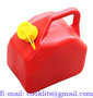 Benzinekan Rood Plastic / Kunststof Benzine Jerrycan Met Tuit 5L