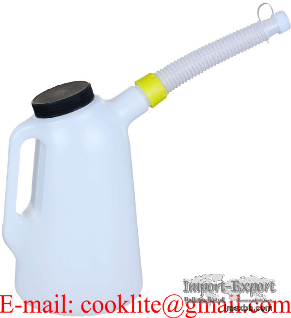 Broc de remplissage d'huile 2 Litres Bec verseur flexible