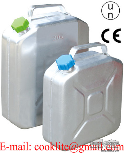 Aluminum Jerry Can Vertical Fuel Diesel Petrol Tank Carrier with Screw Cap