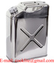 304 Stainless Steel Jerry Can 20L Water/Fuel Storage Transport Motorbike