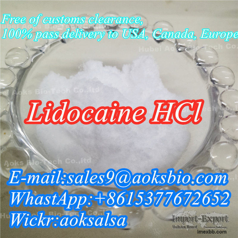 Lidocaine hcl powder cas 73-78-9 lidocaine hcl best price safe delivery