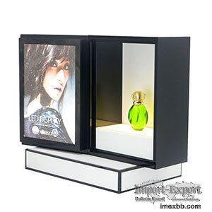 Acrylic Makeup Organizer Perfume Display Rack Cosmetic Advertising LED Disp