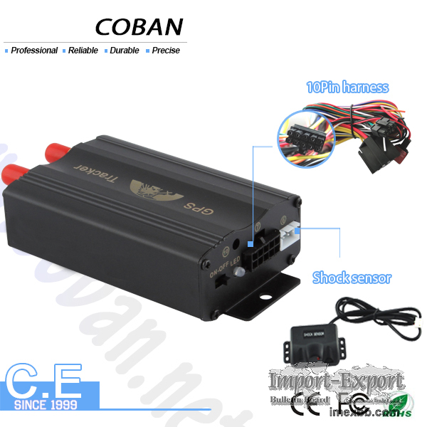 3G Car Tracker GPS Tk 103 Coban with Fuel Level Monitoring & Free GPS Track