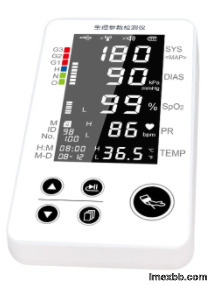 High Accuracy Remote Diagnostics Rechargeable ECG IoMT Vital Sign Monitor P