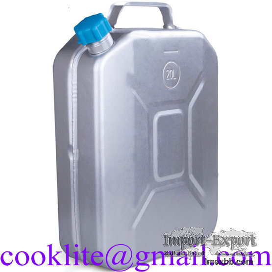 Bidon aluminum à carburant et eau jerrican avec bouchon vissable 20l