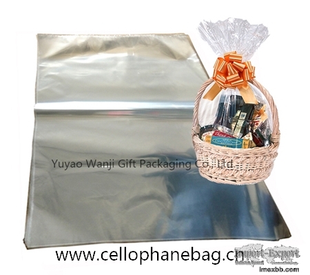 Clear cello Basket bags jumbo OPP gift bag hampers bags