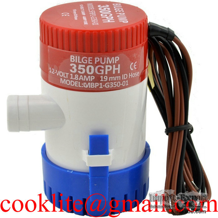 Bomba para barco / de achique / electrica / submergible 12V 350GPH