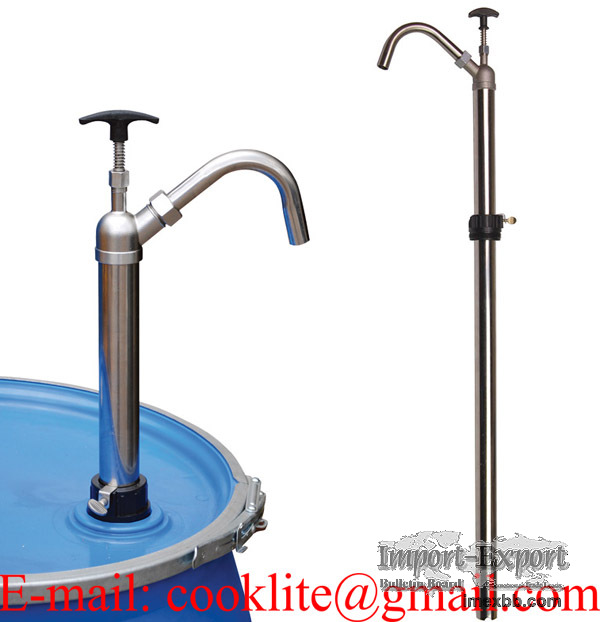 304 Stainless Steel Vertical Lift Drum Pump With Teflon Seal Suits Chemical