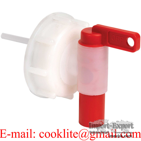 Jerrycan Plastic Cap Lid with Tap 51mm Neck Faucet Spigot for 5/10L Bottle 