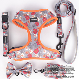 OKEYPETS Pet Safety Strong Adjustable Collar Dog Harness Custom Pattern