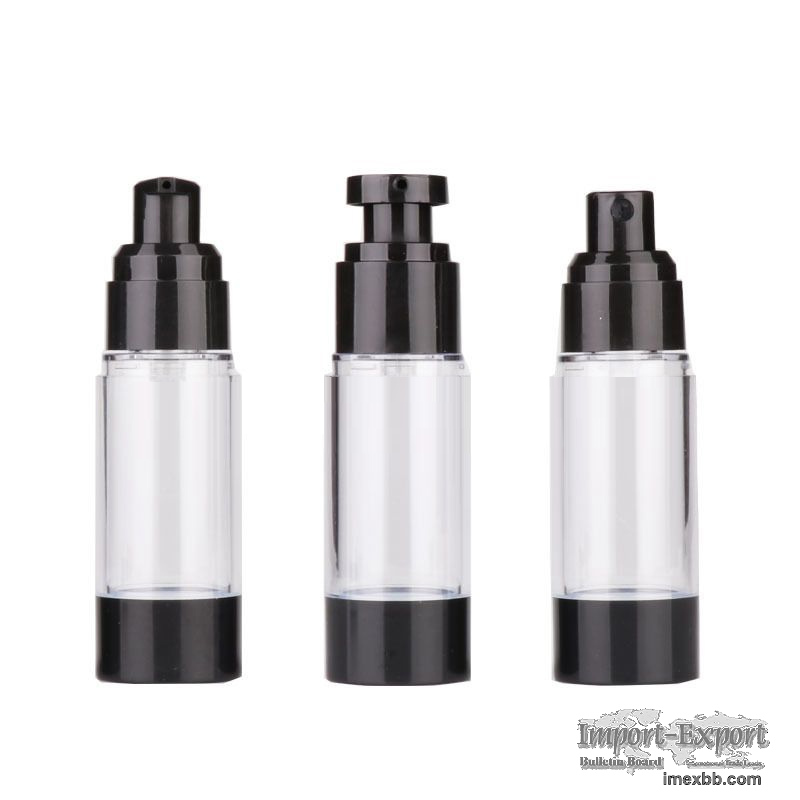 Black airless bottle