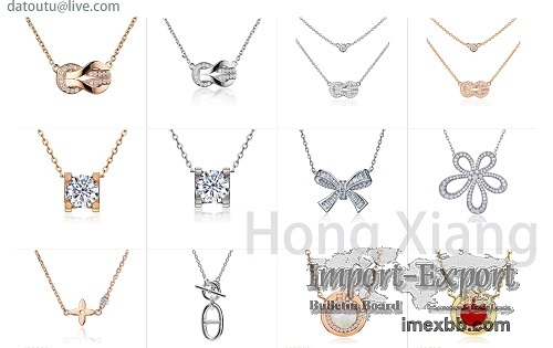 Bow knot necklace inlaid with exquisite zircon, a beautiful holiday gift