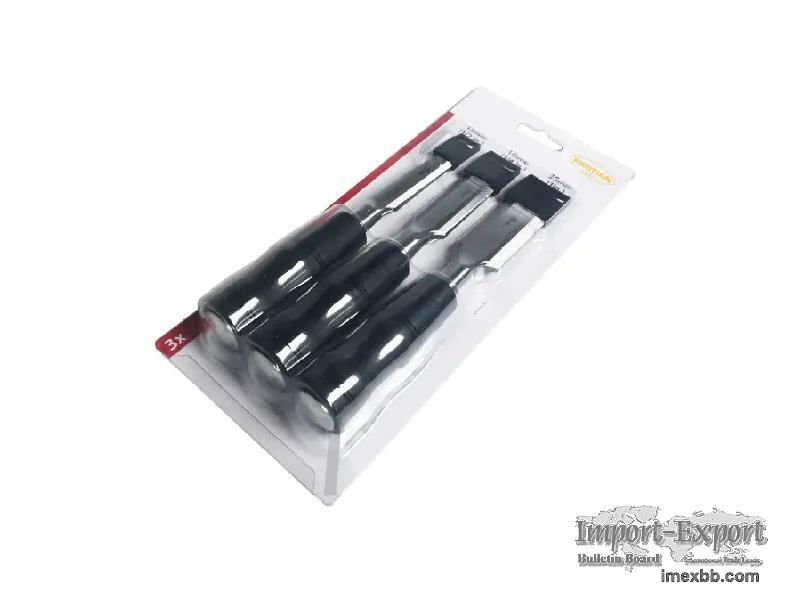 BBCDO10 3PCS WOOD CHISEL SET MADE OF CARBON STEEL