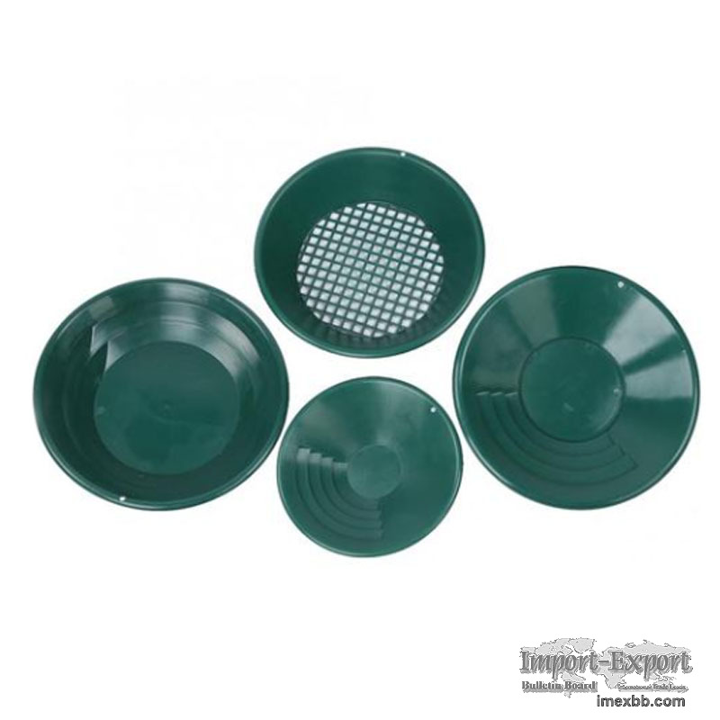 4Pcs/Set Portable Plastic Gold Sieve Panning Plate For Gold Separation