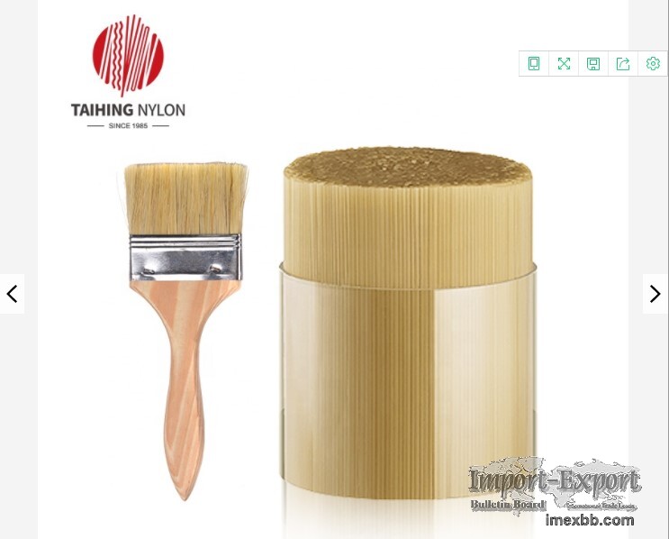 Painting Fiber Bioplastic Supplier Hollow PET Raw Filament Paint Brush 