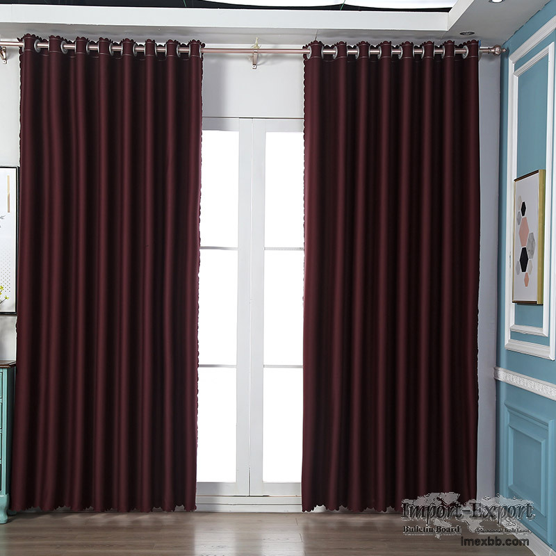 Amazon Hot Sale Ready Made Thermal Insulation Grommet Blackout Curtains For