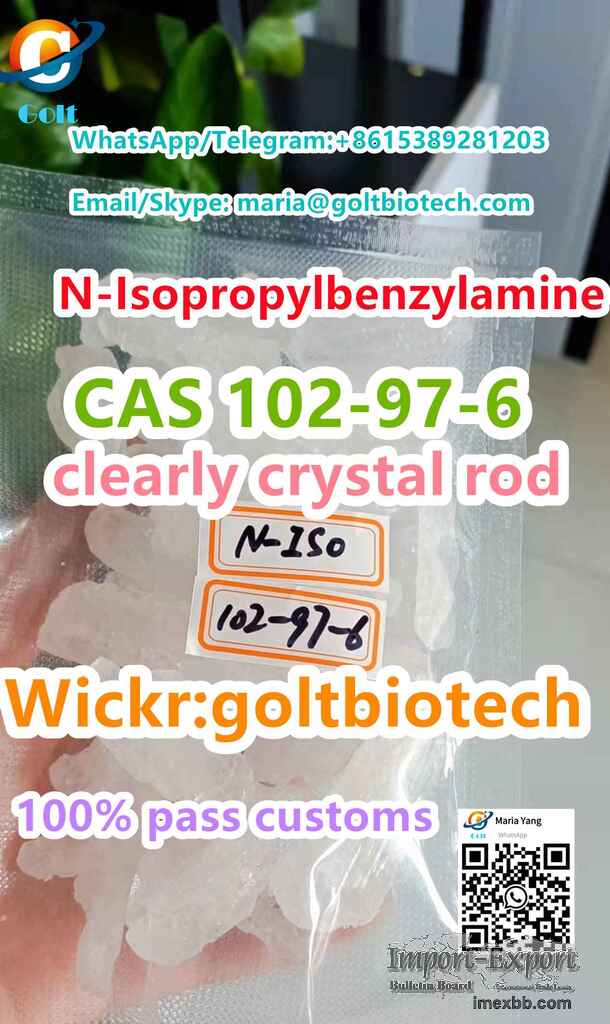 N-Isopropylbenzylamine crystal bar No customs Issues Wickr:goltbiotech