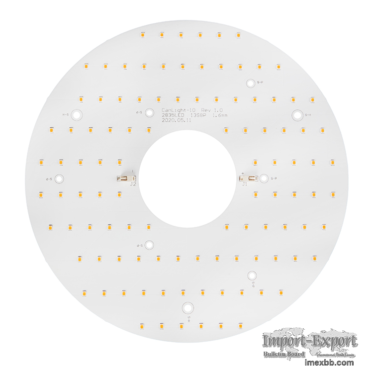 Custom led ring pcb 10‘’ 2835 DC led ceiling lamp module round pcb led modu