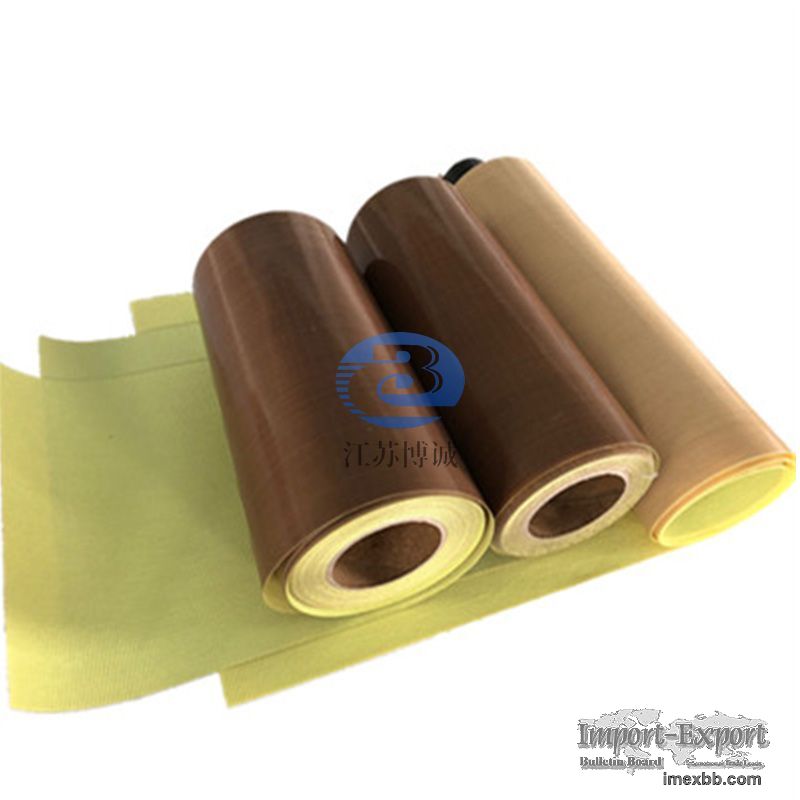 PTFE Coated Glass Tape Rolls With Release Paper     