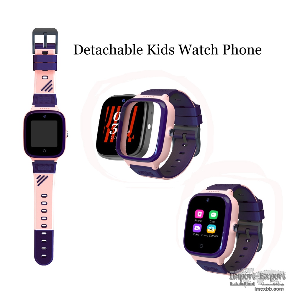 Latest Detachable Fashion 4G Kids Smart Watch Phone with Video Calls