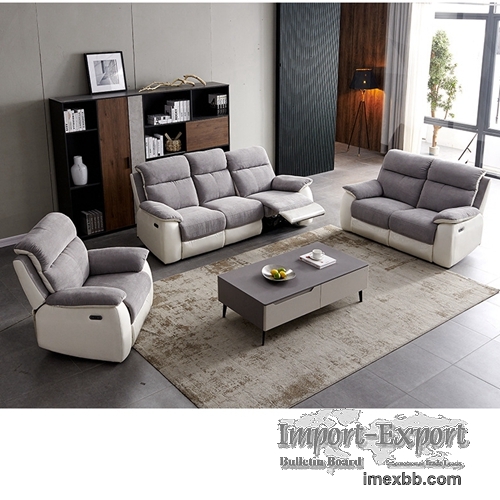 New Electric Reclining Leather Sofa Vip Function First-Class Warehouse Livi