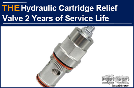 AAK Hydraulic Cartridge Relief Valve 2 Years of Service Life