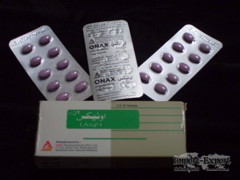 Onax Alprazolam 1mg Tablets X 100 Blister