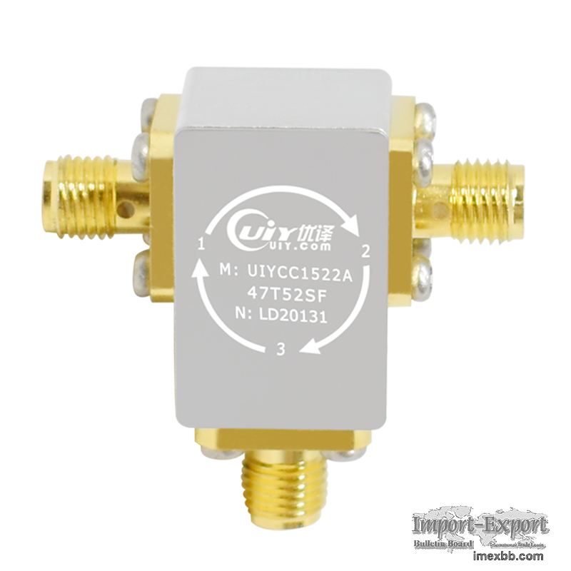 C Band Circulators 4.7 to 5.2GHz RF Coaxial Circulators High Isolation 23dB