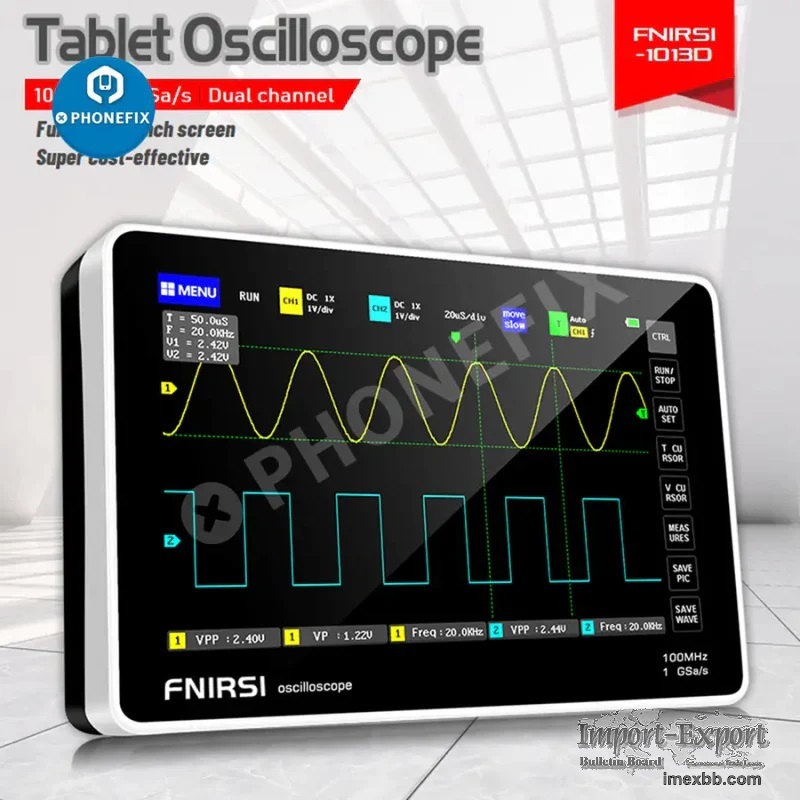 FNIRSI-1013D Portable Digital Storage Oscilloscope with 2 Channels