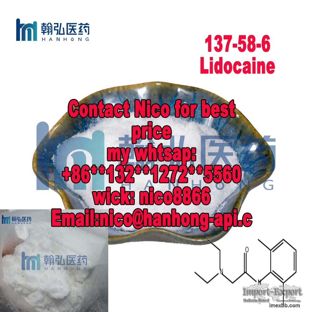 99% purity powder  Lidocaine CAS 137-58-6