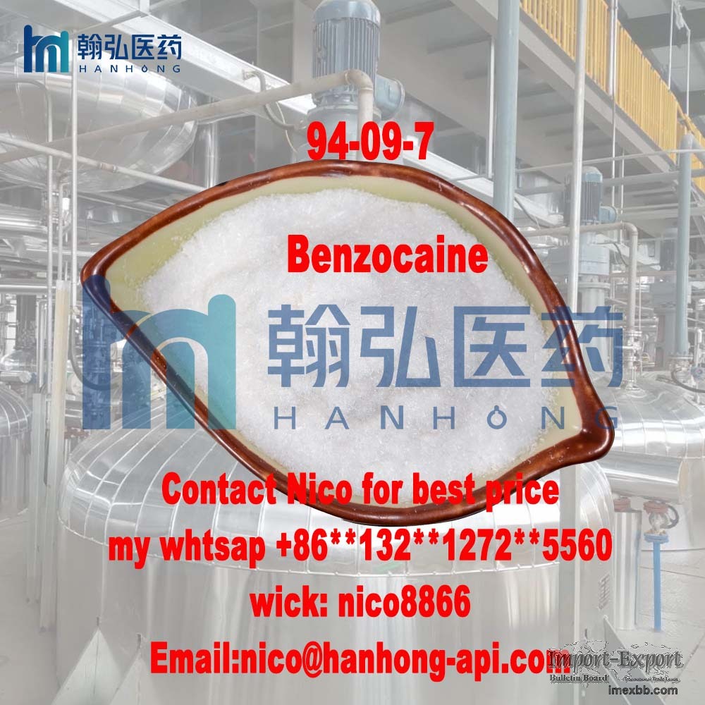 Hanhong Benzocaine 99% purity CAS 94-09-7 powder