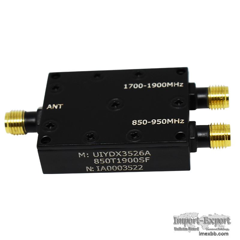 UHF 850 to 1990MHz RF Duplexer Diplexer High Isolation 55dB