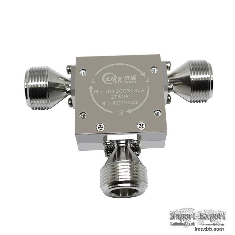 S C Band 2.0 to 6.0GHz RF Broadband Coaxial Circulators