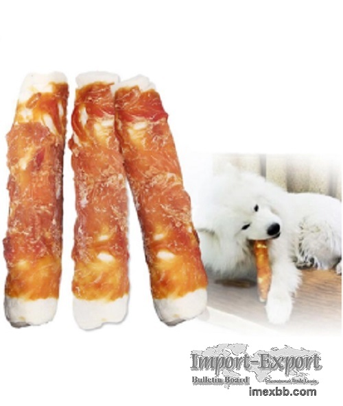 Chicken Wrapped Rawhide Bone Chew Stick for Dog