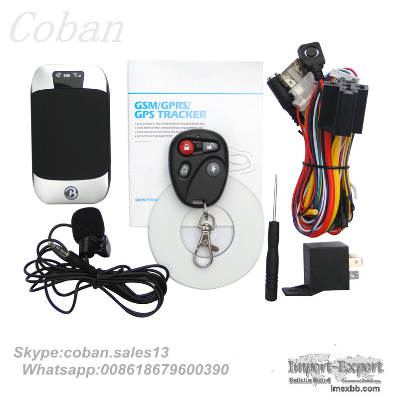 GPS Vehicle Tracker Device Coban 303G 3G 4G GPS GSM Tracker with Shock Sens