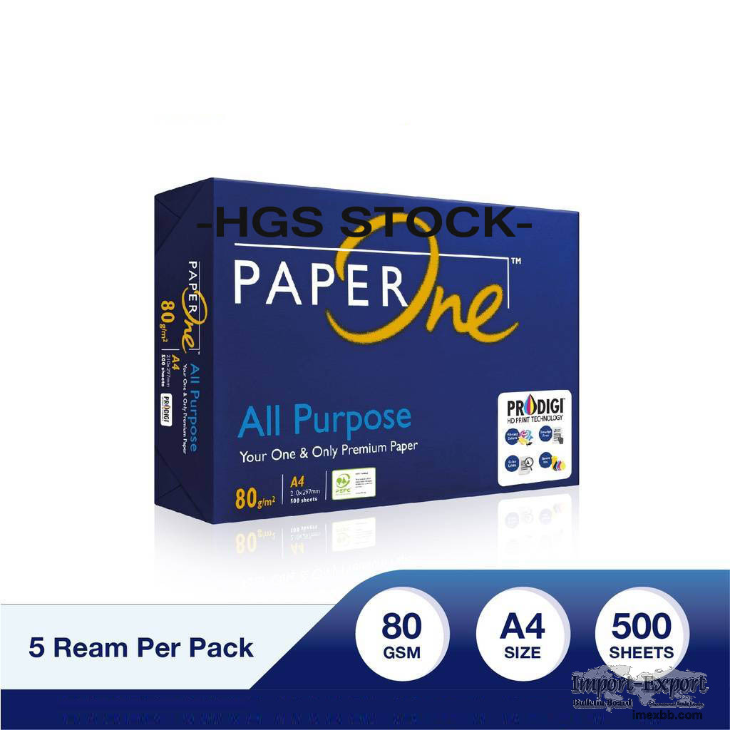 Paper one A4 80gr premium office papers ($ 0.6)