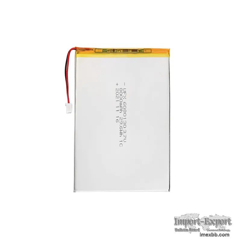 6080130 8000mAh 3.7V Rechargeable Li-polymer Battery