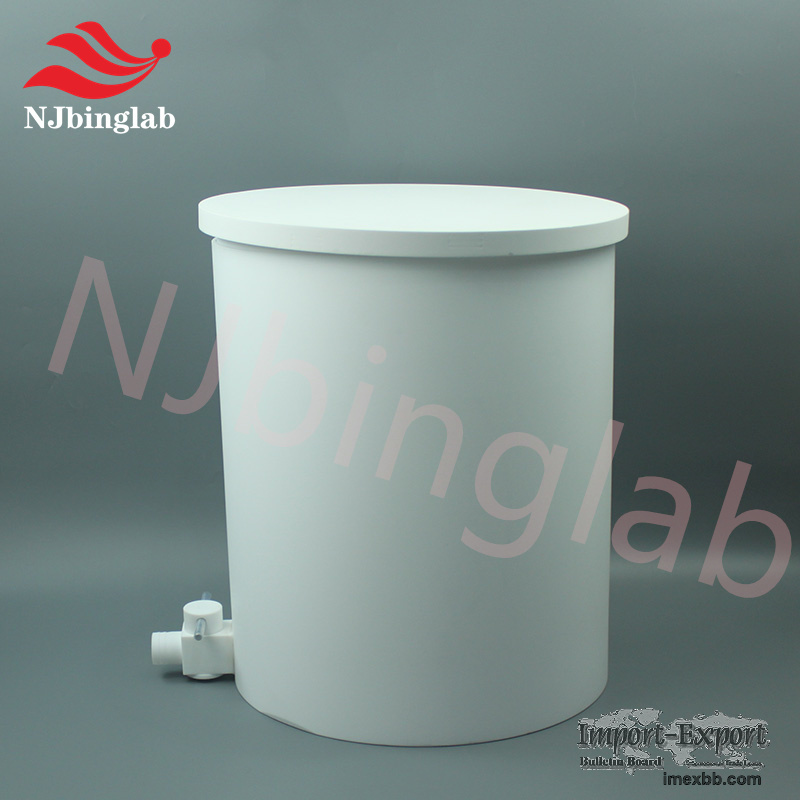 PTFE vat with capacity of 50L, resistant to strong acid and alkali