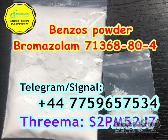 Benzos powder bromazolam Cas 71368-80-4 powder for sale Telegram: +44 77596