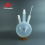 PFA three-neck round bottom flask with PTFE stirring paddle