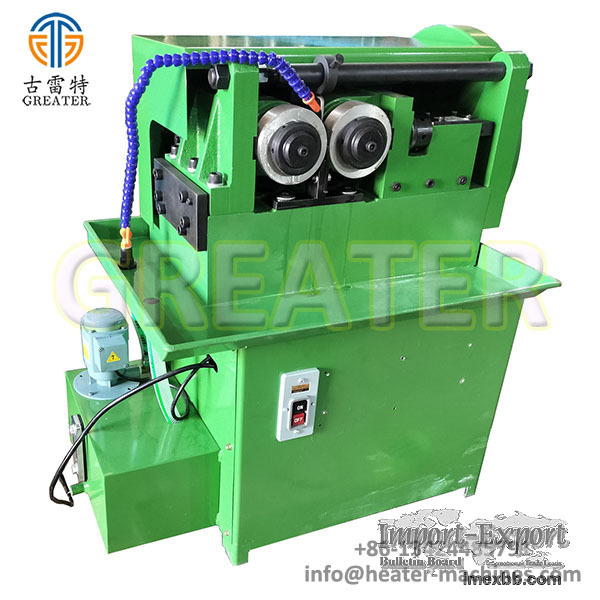 Cartridge heater rooling thread machine process