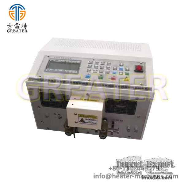 Electric tubular heater wire cable stripping machine