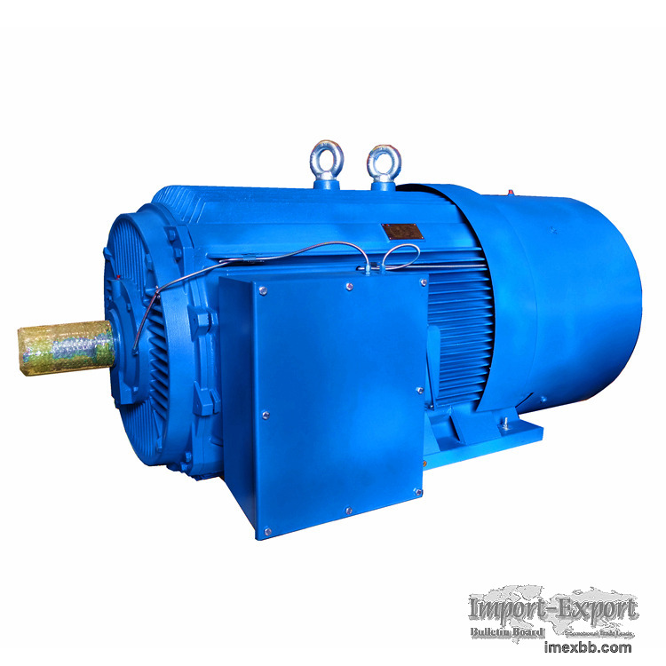 Low voltage high power squirrel cage motor