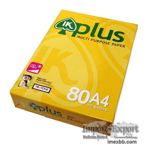 IK plus multipurpose office papers a4 80 gsm