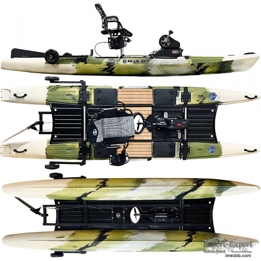 Blue Sky Boatworks 360 Angler Fishing Sit On Top Pedal Kayak 