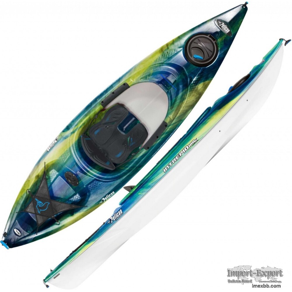 Pelican Intrepid 100X Kayak With Paddle (WATER SPORT EQUIP)