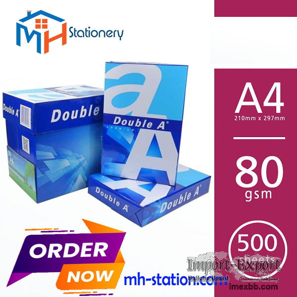 Double A copy paper A4 80 gsm ($ 0.80)