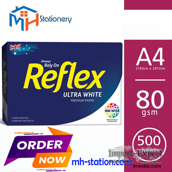 Reflex copy paper A4 80 gsm best for office ($ 0.60)