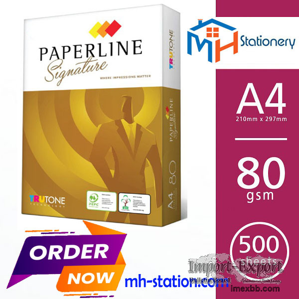 Paperline Signature A4 80 gsm copy paper ($ 0.60)