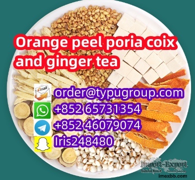 Orange peel poria coix and ginger tea Whatsapp:+852 65731354 Snapchat: Iris